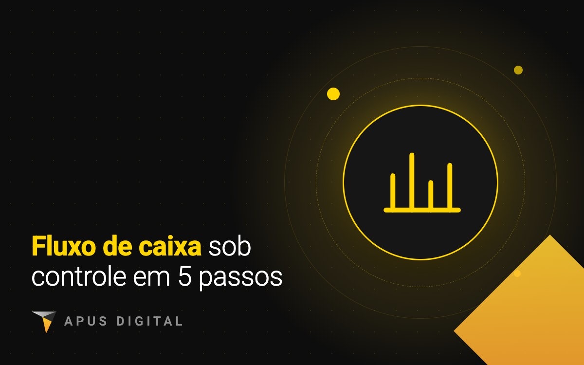 Gráfico de barras de fluxo de caixa empresarial